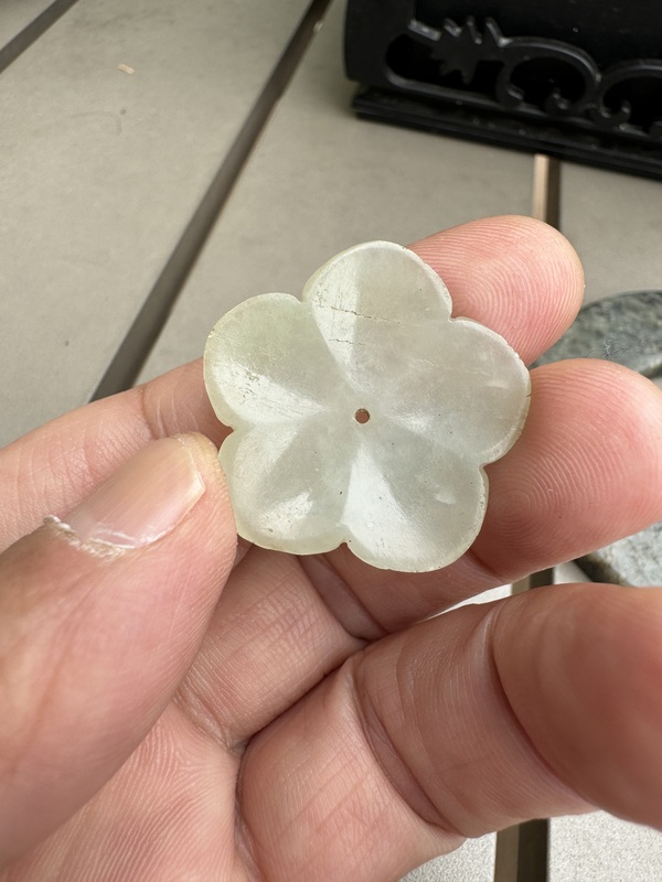 古玩玉器明代.和田玉帽花拍賣,當前價格1900元