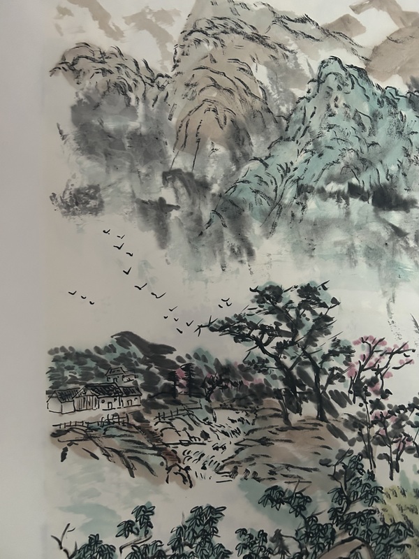 古玩字畫李學榮《攬勝溪山圖》拍賣,當前價格650元