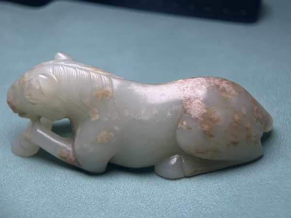 古玩玉器清中期籽料玉馬拍賣(mài),當(dāng)前價(jià)格78800元