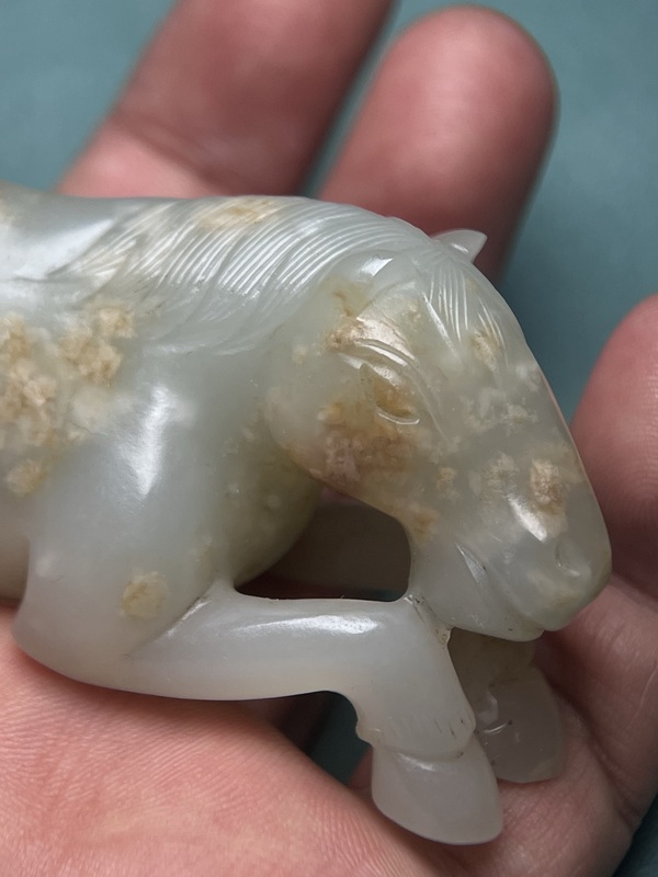 古玩玉器清中期籽料玉馬拍賣(mài),當(dāng)前價(jià)格78800元