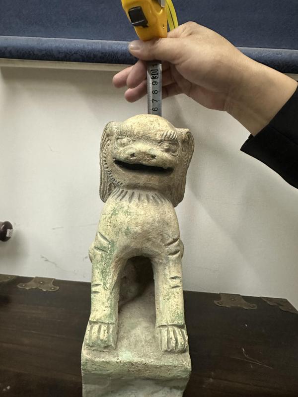 古玩陶瓷元明獅子拍賣,當前價格3888元