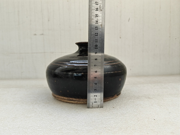 古玩陶瓷褐釉瓶拍賣,當前價格998元
