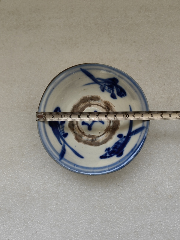 古玩陶瓷磁州窯三魚紋青花碗拍賣,當前價格450元