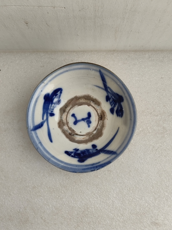 古玩陶瓷磁州窯三魚紋青花碗拍賣,當前價格450元