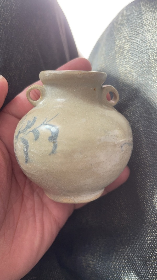 古玩陶瓷元代青花菊花雙系罐拍賣,當前價格5000元