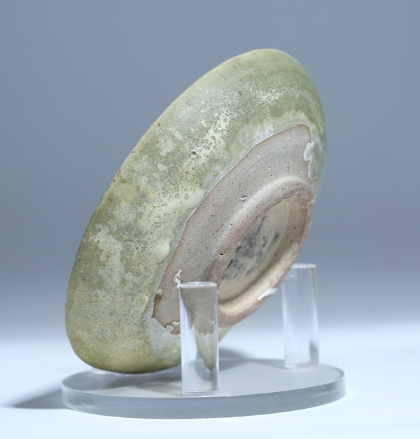 古玩陶瓷元代鈞窯青釉花口盤拍賣，當前價格1900元