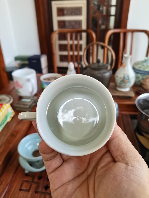 古玩陶瓷粉彩博古圖茶杯拍賣，當(dāng)前價格900元