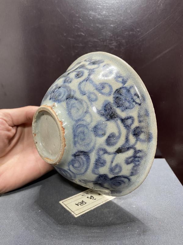 古玩陶瓷明中青花纏枝碗拍賣,當前價格2999元