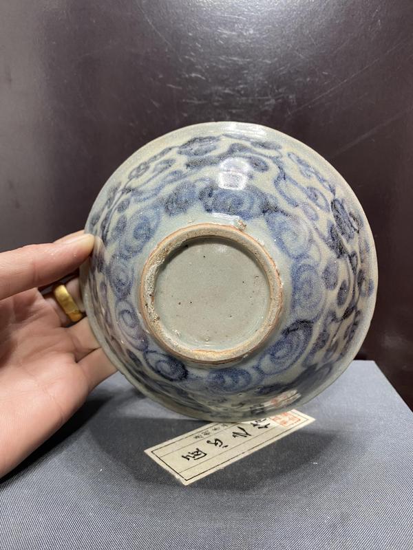 古玩陶瓷明中青花纏枝碗拍賣,當前價格2999元
