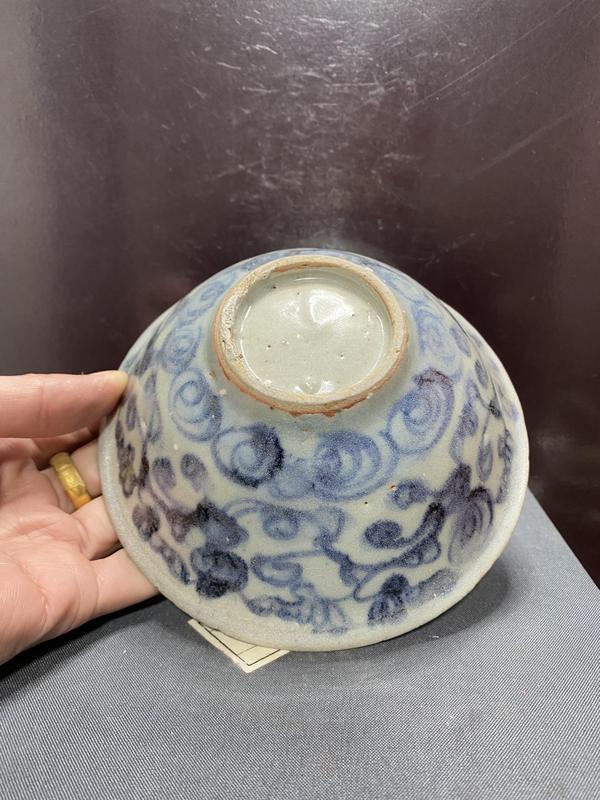 古玩陶瓷明中青花纏枝碗拍賣,當前價格2999元