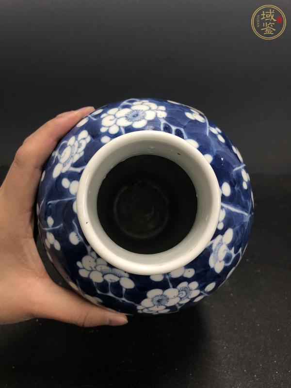 古玩陶瓷青花冰梅蓋瓶 真品鑒賞圖