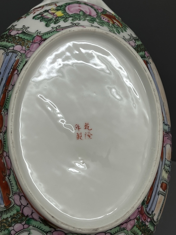 古玩陶瓷廣彩人物故事紋蓋鍋拍賣,當前價格8600元