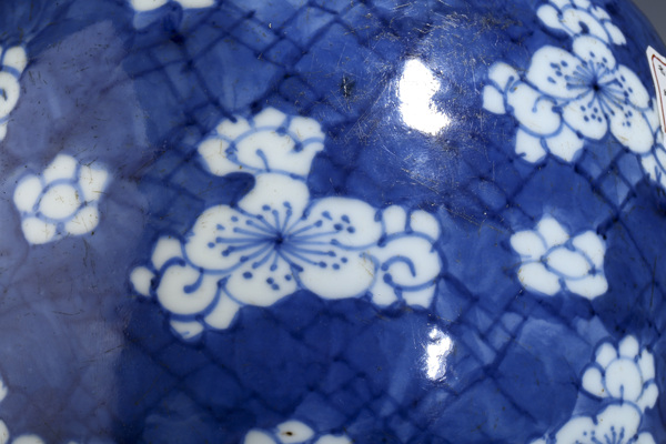 古玩陶瓷清康熙·青花留白冰梅紋罐拍賣，當(dāng)前價(jià)格488元