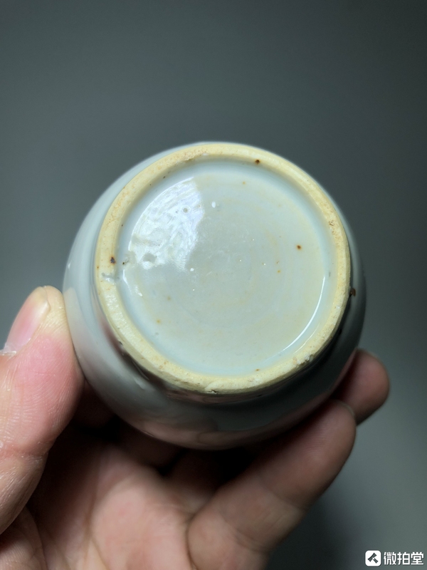 古玩陶瓷明末清初甜白釉蓋罐拍賣,當前價格2200元