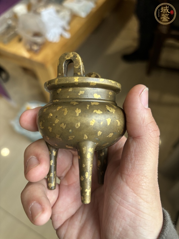 古玩銅器灑金爐真品鑒賞圖