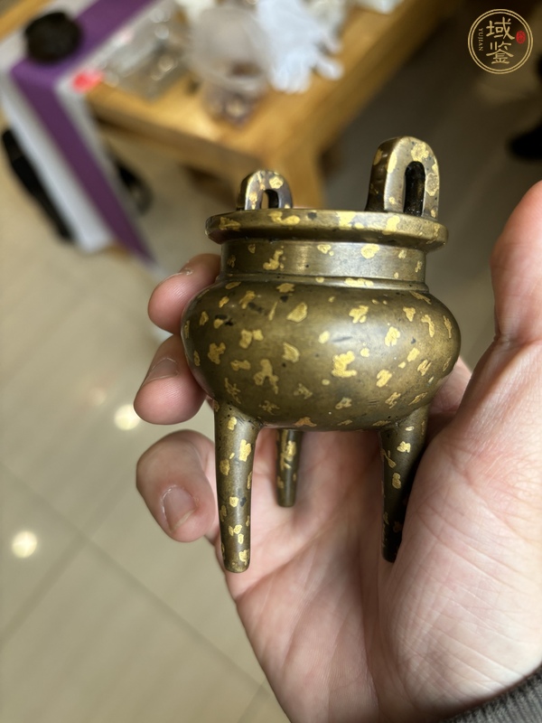 古玩銅器灑金爐真品鑒賞圖