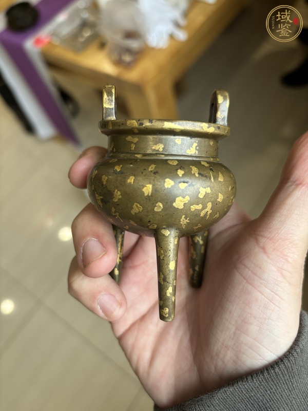 古玩銅器灑金爐真品鑒賞圖