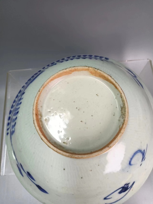 古玩陶瓷清中花卉紋青花大碗拍賣,當前價格1288元