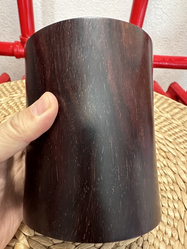 古玩雜項檀木筆筒拍賣,當前價格8980元