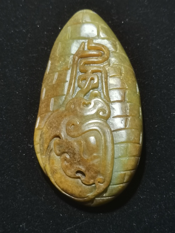 古玩玉器新疆和田籽料玉雕“吊墜”拍賣,當前價格512元