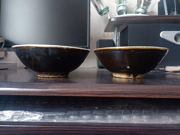 古玩陶瓷明末清初淄素碗一對拍賣,當前價格299元