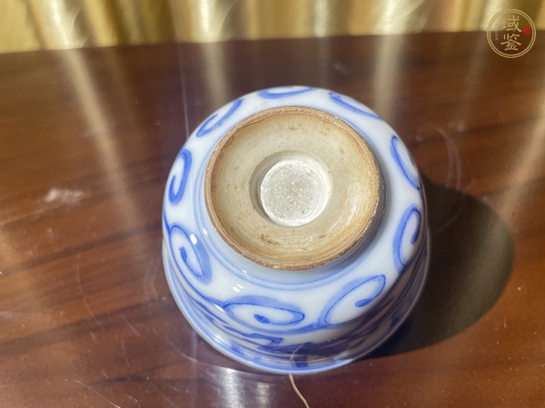 古玩陶瓷十九世紀(jì)·青花人物故事紋杯真品鑒賞圖
