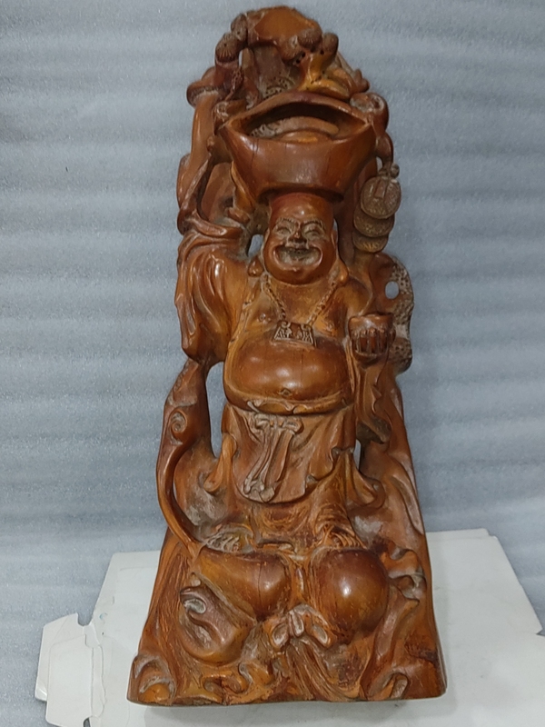 古玩雜項彌勒佛雕件拍賣,當前價格1880元