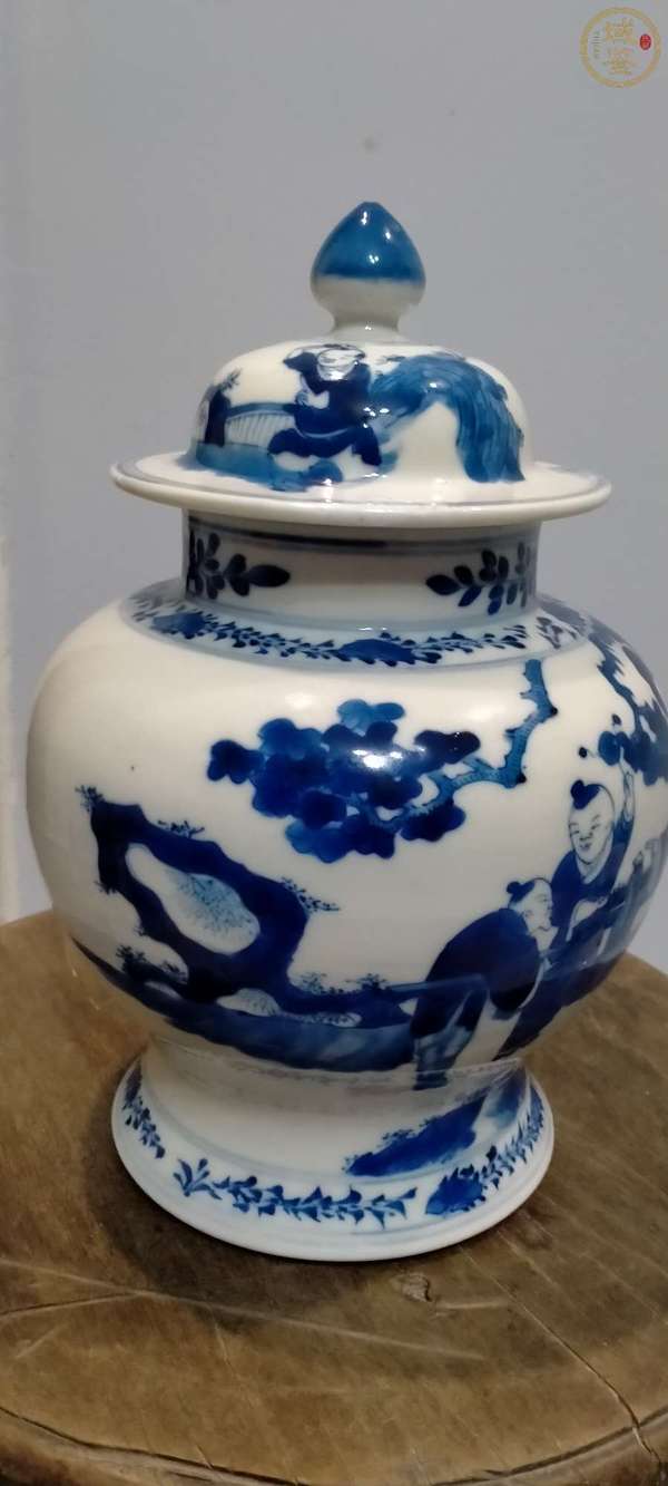 古玩陶瓷光緒青花將軍罐拍賣,當(dāng)前價(jià)格3500元