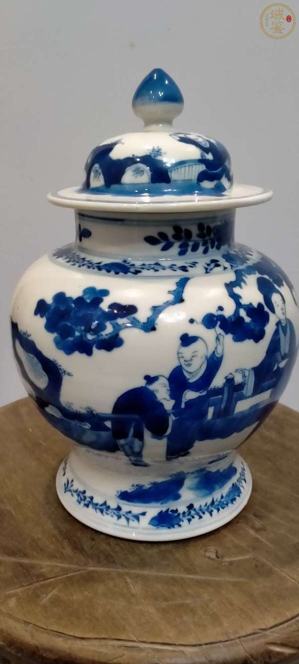 古玩陶瓷光緒青花將軍罐拍賣,當(dāng)前價(jià)格3500元