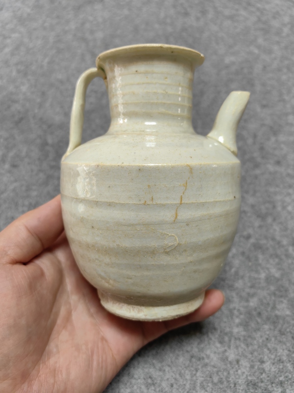 古玩陶瓷南宋-青白釉執(zhí)壺拍賣,當(dāng)前價(jià)格2600元