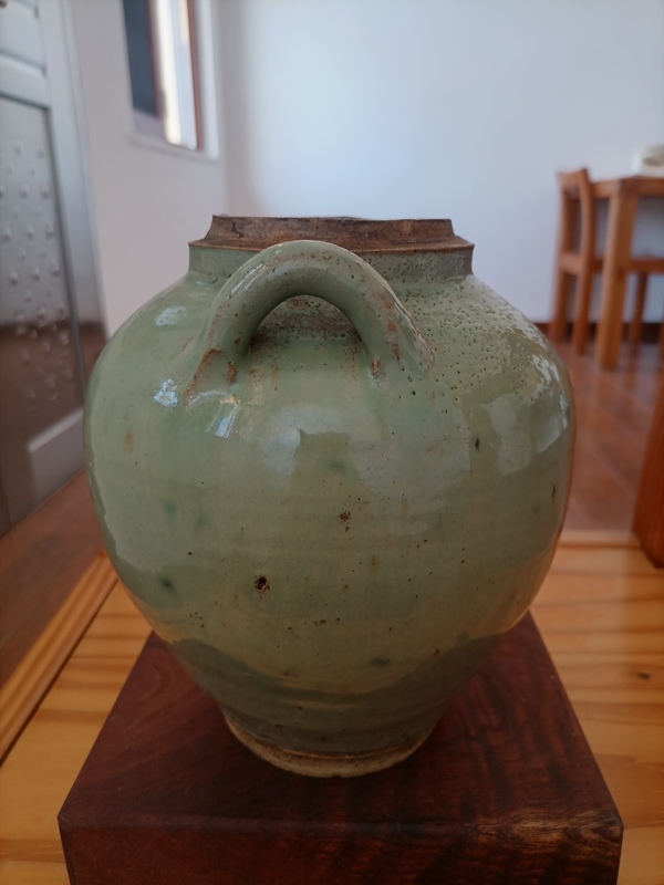 古玩陶瓷清.綠釉雙系罐580拍賣,當(dāng)前價格580元