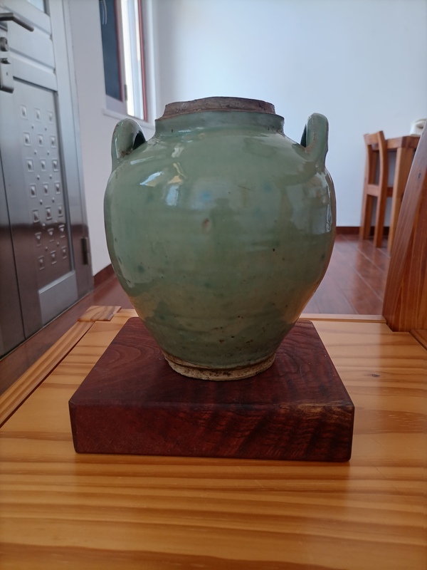 古玩陶瓷清.綠釉雙系罐580拍賣,當(dāng)前價格580元