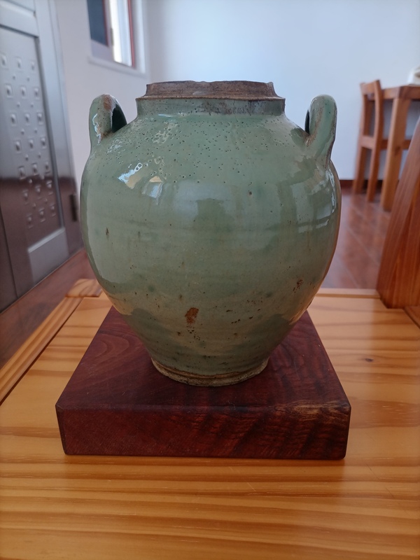 古玩陶瓷清.綠釉雙系罐580拍賣,當(dāng)前價格580元
