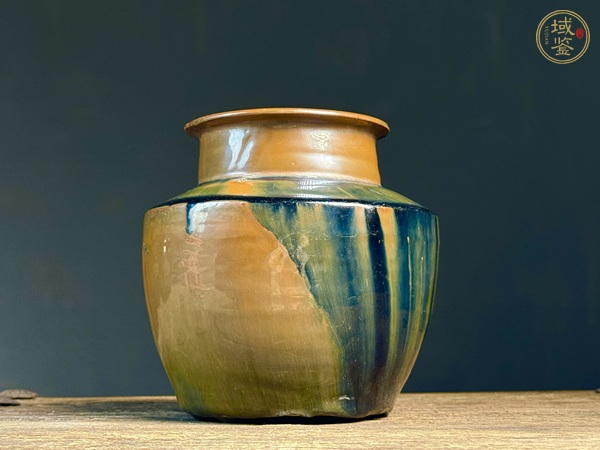 古玩陶瓷清·醬釉罐真品鑒賞圖