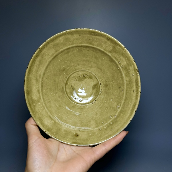 古玩陶瓷宋元?青釉折腰斗笠碗拍賣,當前價格3600元