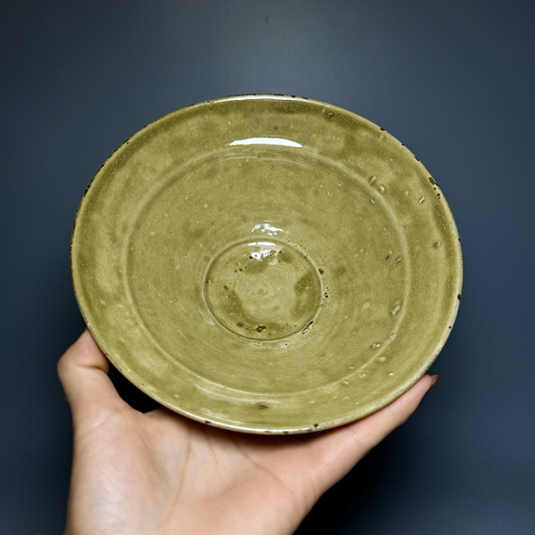 古玩陶瓷宋元?青釉折腰斗笠碗拍賣,當前價格3600元