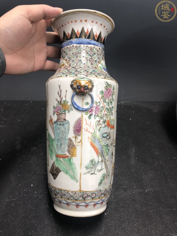 古玩陶瓷咸豐粉彩人物故事獸耳弦環(huán)樽拍賣,當(dāng)前價格5380元