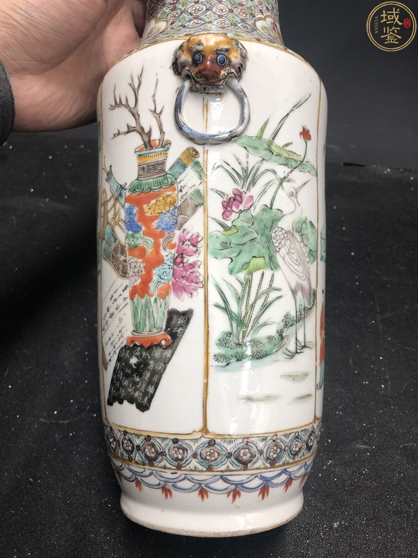 古玩陶瓷咸豐粉彩人物故事獸耳弦環(huán)樽拍賣,當(dāng)前價格5380元