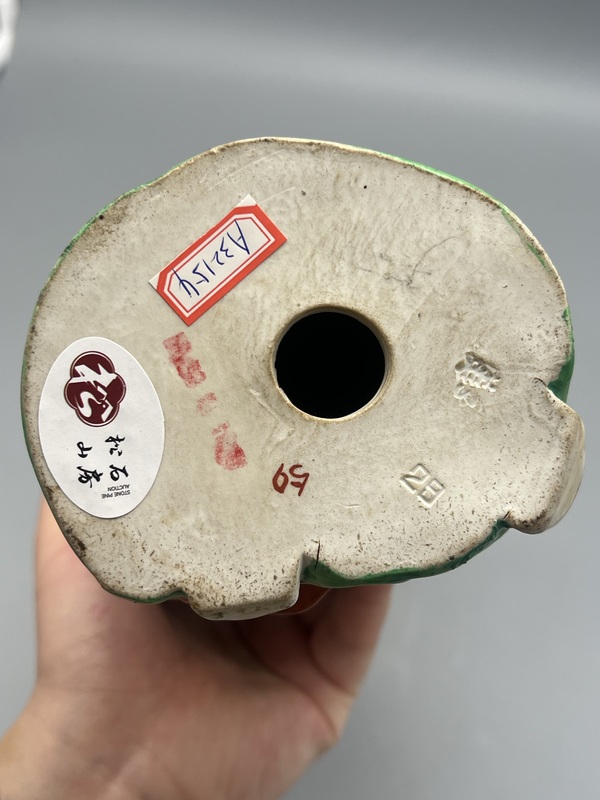 古玩陶瓷民國粉彩壽星瓷塑拍賣,當前價格1485元