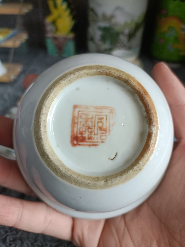古玩陶瓷同治墨彩黛玉葬花洗拍賣,當前價格3888元