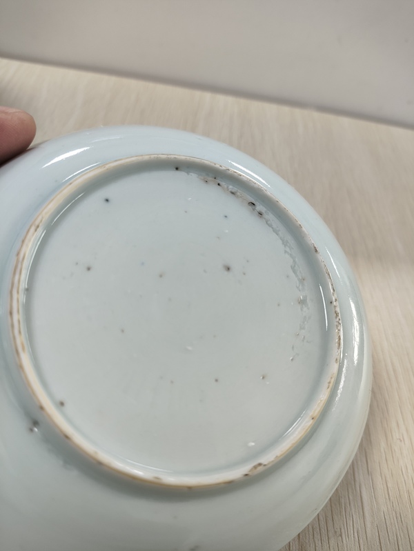 古玩陶瓷花鳥紋青花盤拍賣,當前價格550元