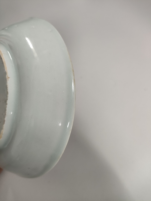 古玩陶瓷花鳥紋青花盤拍賣,當前價格550元