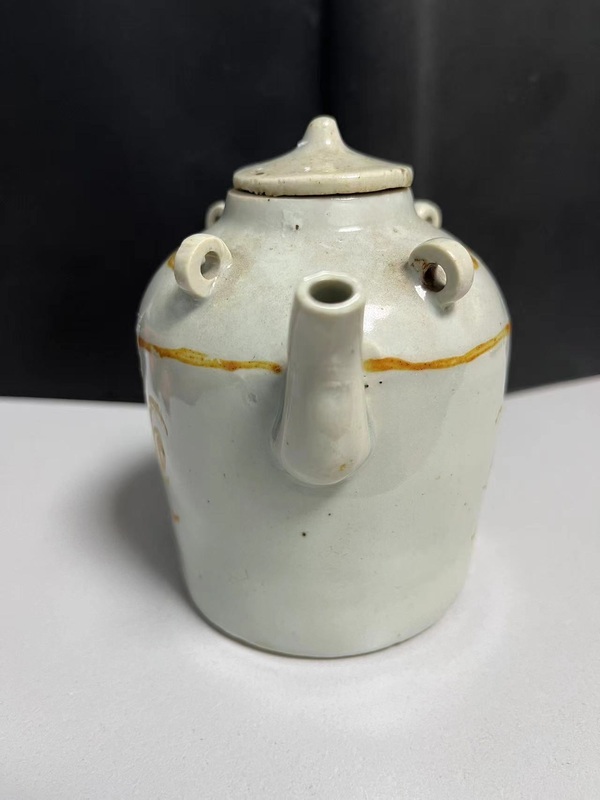 古玩陶瓷明末清初.青白釉黃彩壽字紋茶壺2800拍賣,當(dāng)前價(jià)格2800元