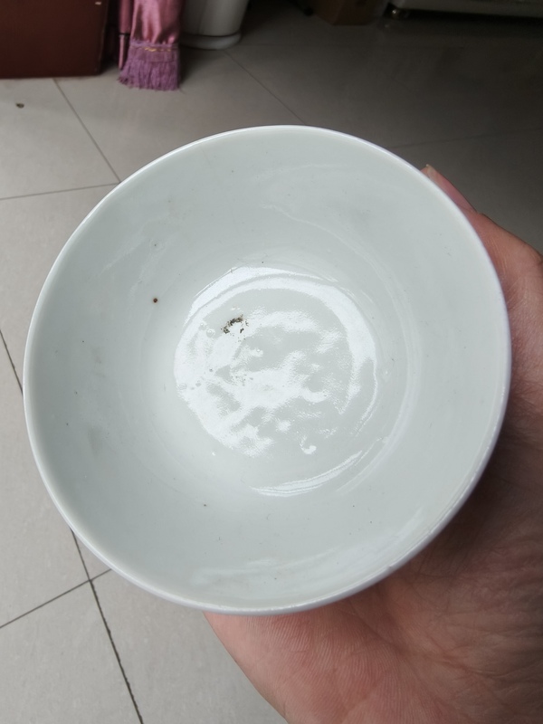 古玩陶瓷粉彩博古圖茶碗拍賣,當前價格1580元