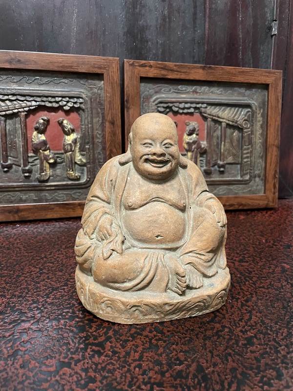 古玩陶瓷紫砂胎彌勒佛坐像拍賣,當前價格4888元