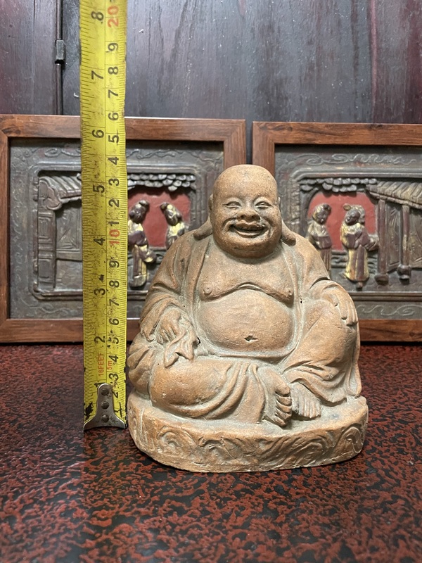 古玩陶瓷紫砂胎彌勒佛坐像拍賣,當前價格4888元