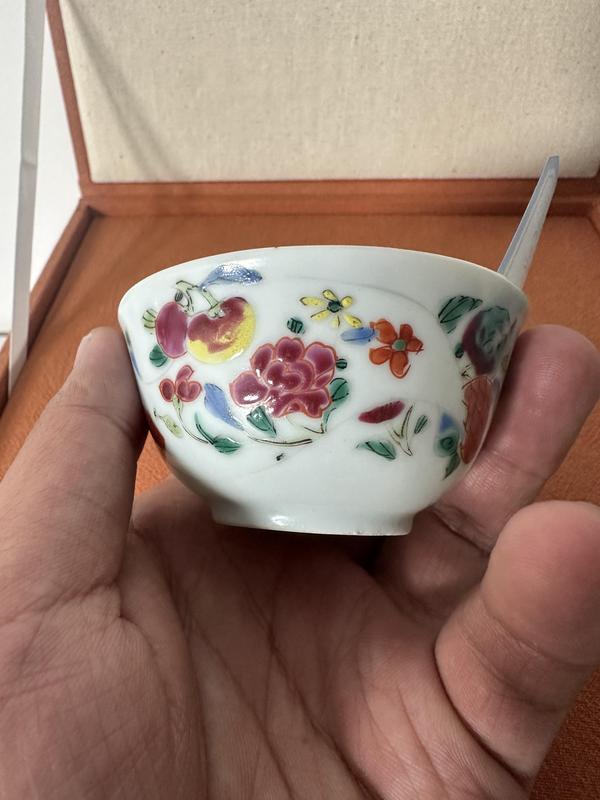 古玩陶瓷清雍正 粉彩花卉紋小杯拍賣,當前價格3600元