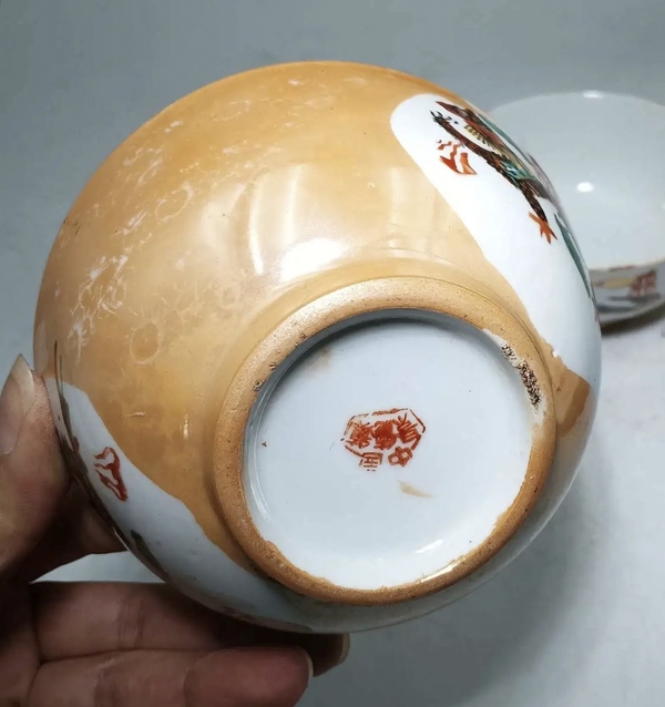 古玩陶瓷龍鳳紋碗*3個拍賣,當前價格68元