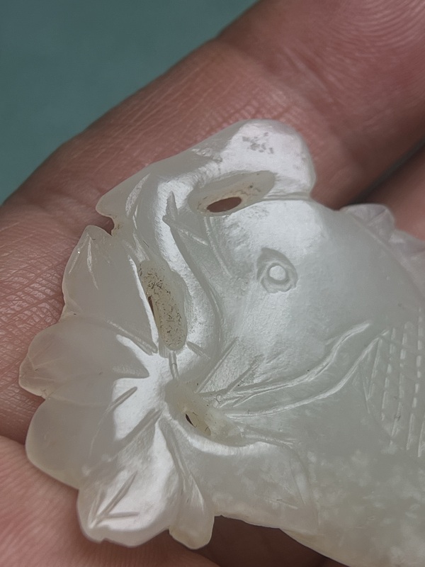 古玩玉器明代連年有余拍賣,當前價格5800元