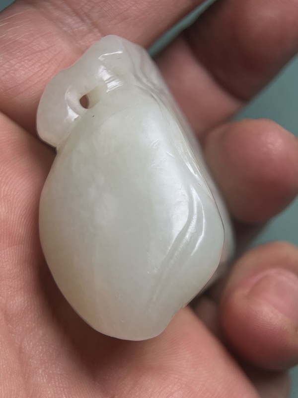 古玩玉器籽料白玉壽桃拍賣(mài),當(dāng)前價(jià)格13800元